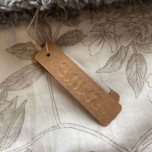 NWT Skims Cozy Halter Top Smoke Gray Large XL Plush Teddy Sherpa Loungewear Soft - Picture 3 of 9